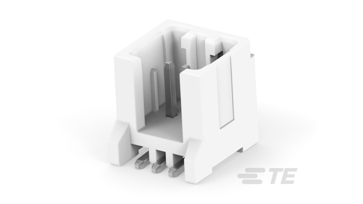 TE Connectivity MICRO CT Leiterplatten-Stiftleiste Gerade, 3-polig / 1-reihig, Raster 1.2mm, Kabel-Platine, 2A