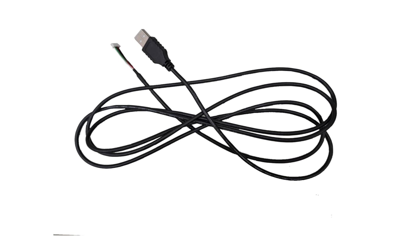 RS PRO USB-Kabel, USBA / IDC, 2m USB 2.0 Schwarz