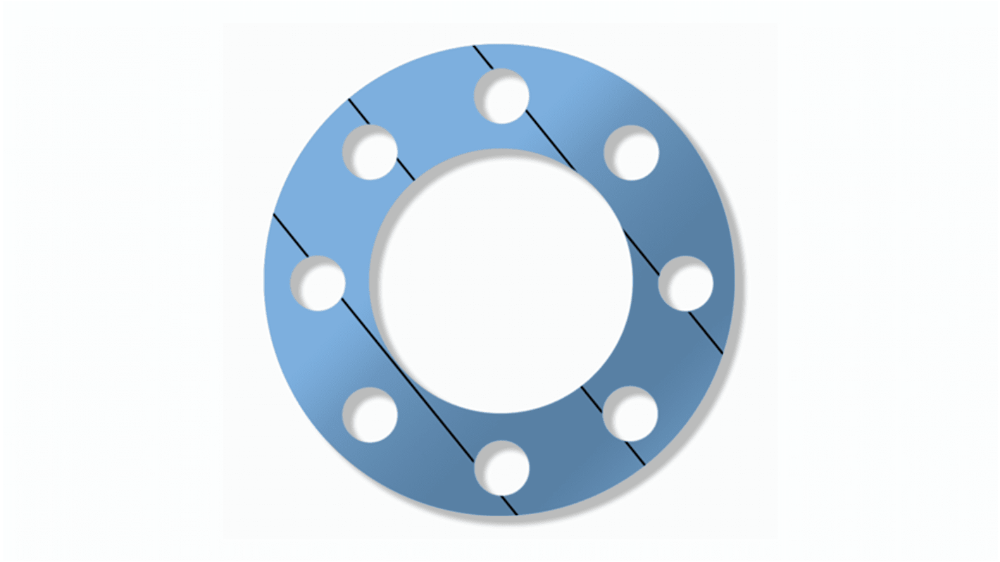 RS PRO Compressed Fiber Full Face Gasket, 115mm Bore, 229mm Outer Diameter