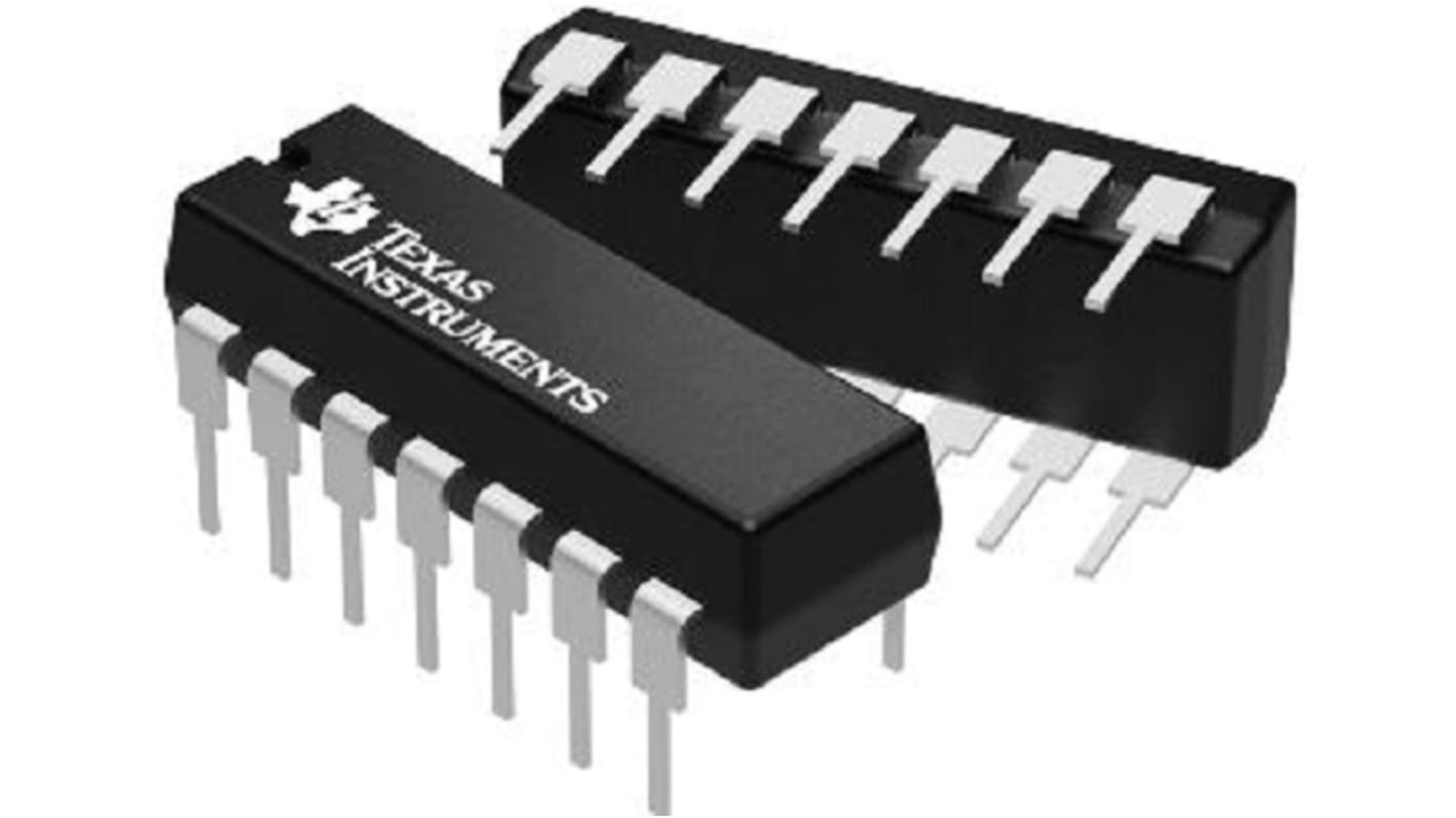 Texas Instruments 74HC クワッドバッファ,ラインドライバ 正, 14ピン PDIP