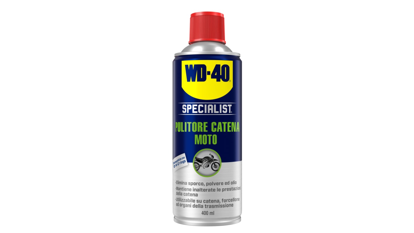 WD-40 Specialist Detergente per catene motociclette, Spray da 400 ml