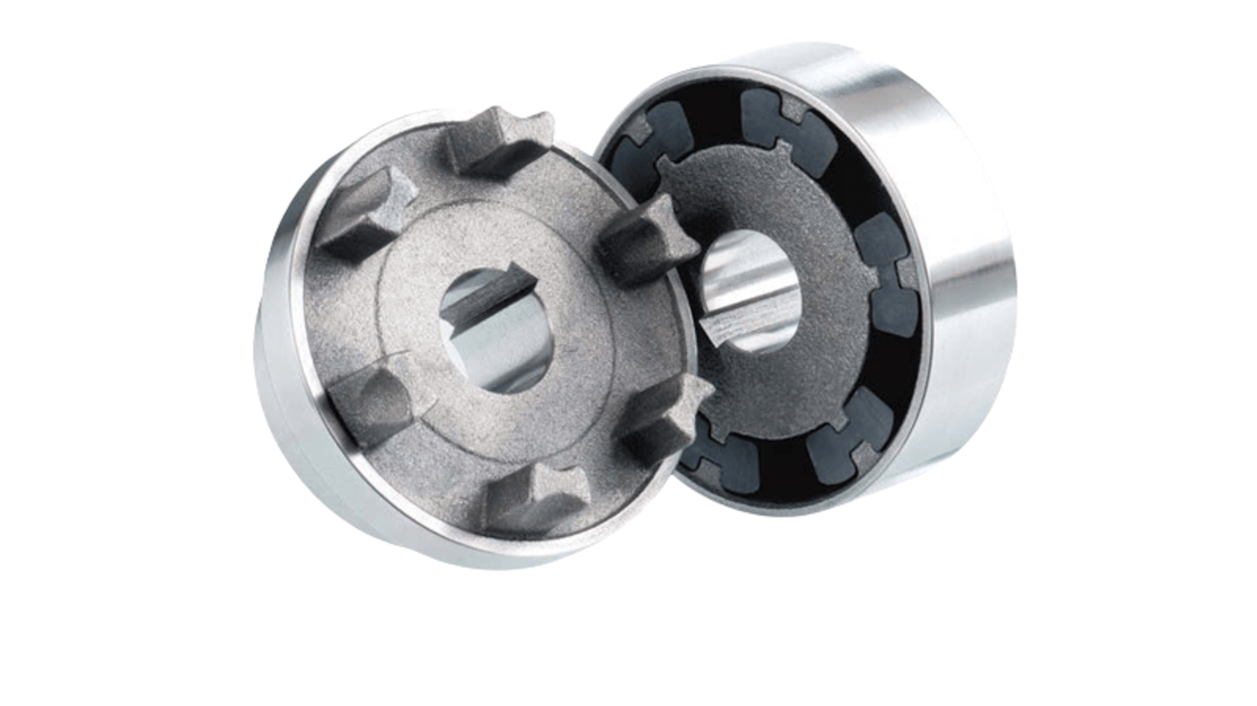 OPTIBELT Shaft Coupling, 125mm Outside Diameter, 103mm Length Jaw Coupling