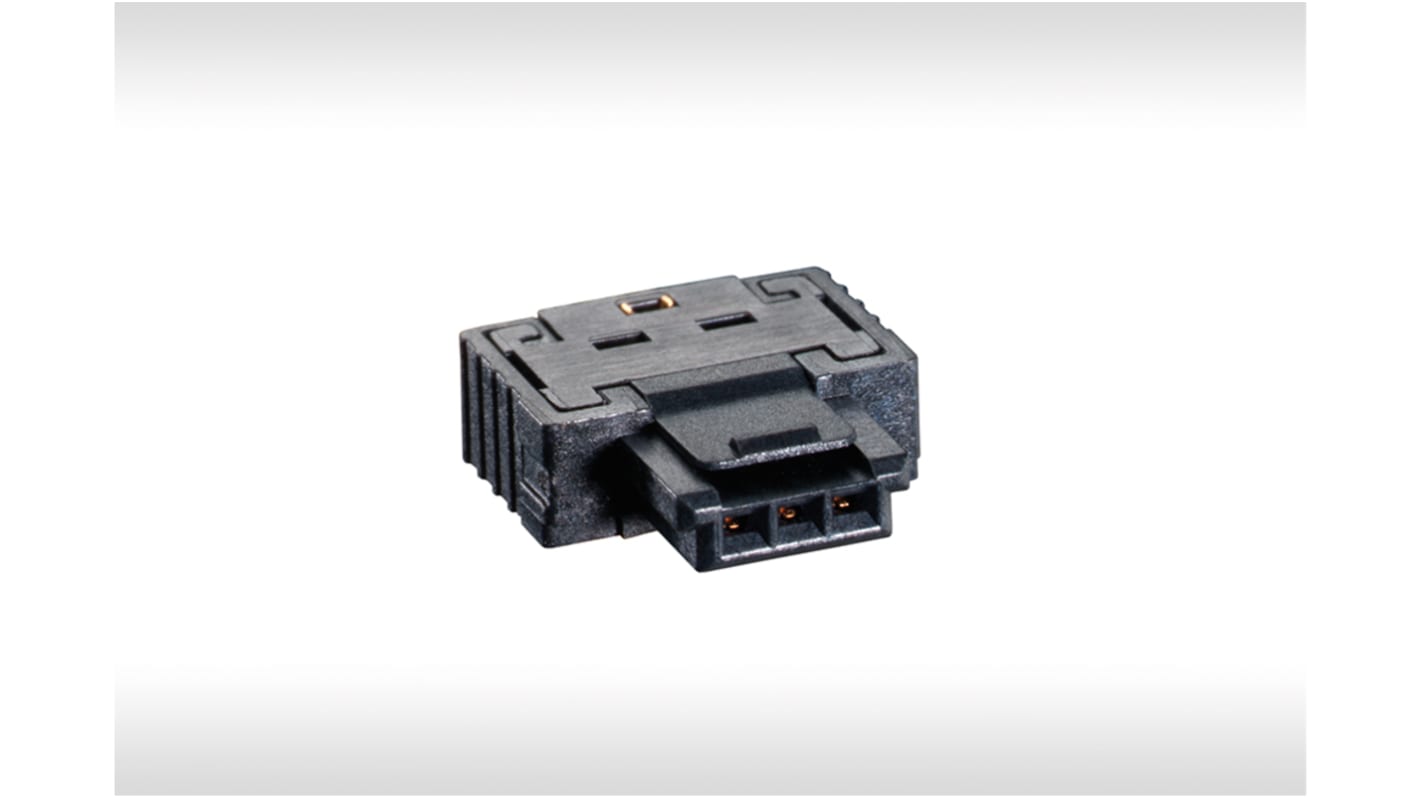 Connecteur IDC ERNI Femelle, 3 contacts, 1 rangée, pas 1.27mm, Montage sur câble