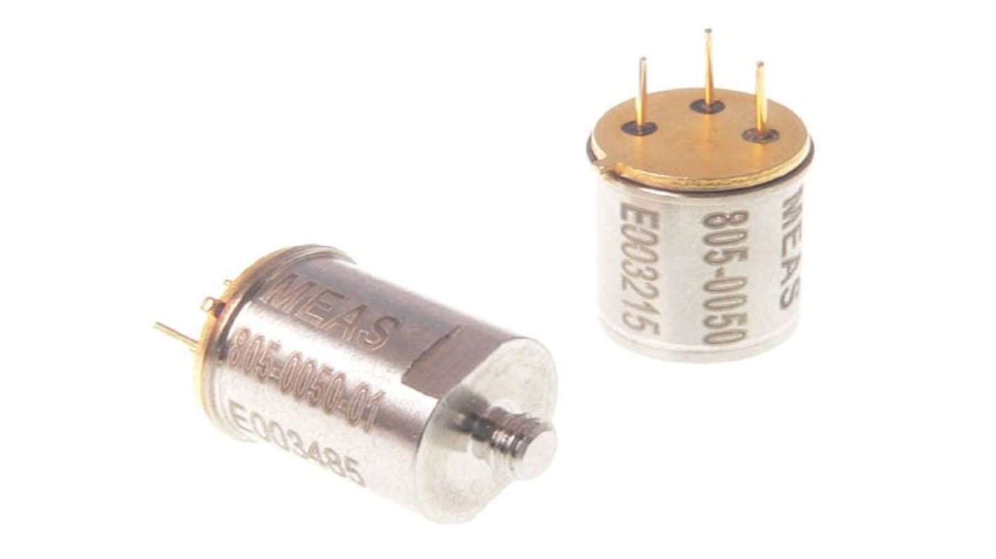 TE Connectivity Screw Mount Accelerometer, TO-5, 2 Wire IEPE, 3-Pin