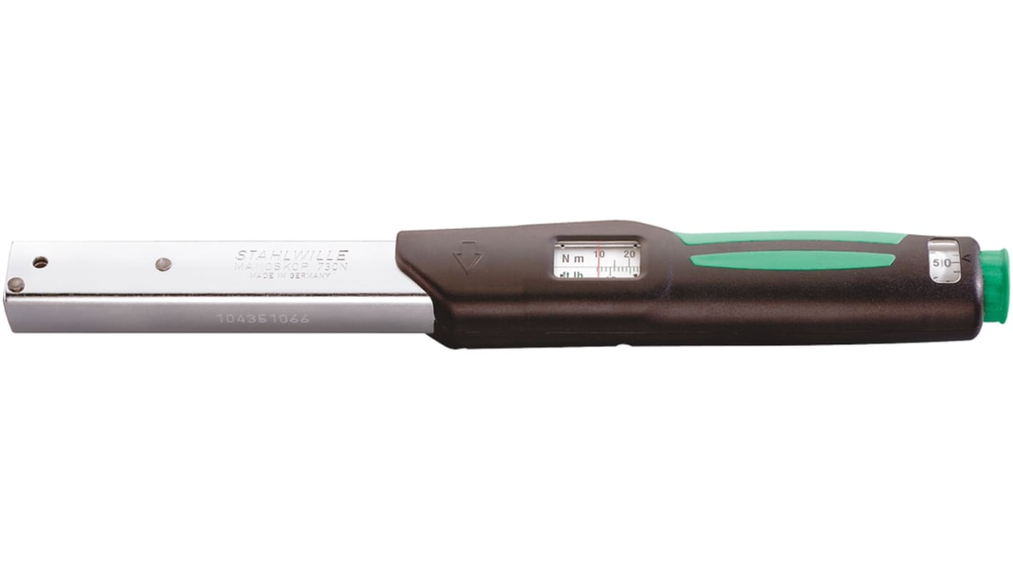 STAHLWILLE 730Na/5 Click Torque Wrench, 10 → 50Nm, Rectangular Drive, 9 x 12mm Insert