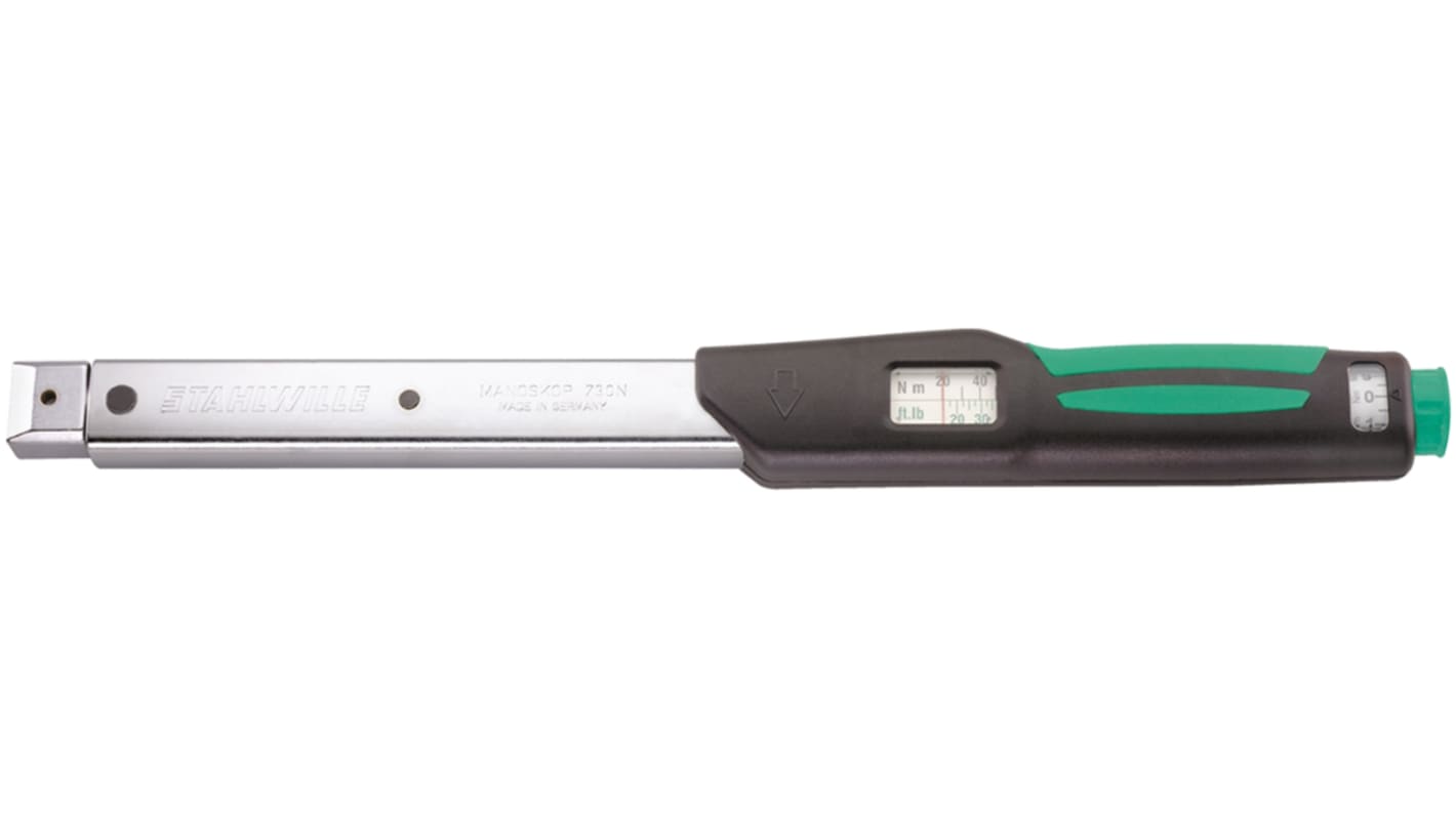 STAHLWILLE 730Na/10 Click Torque Wrench, 20 to100Nm, Rectangular Drive, 9 x 12mm Insert