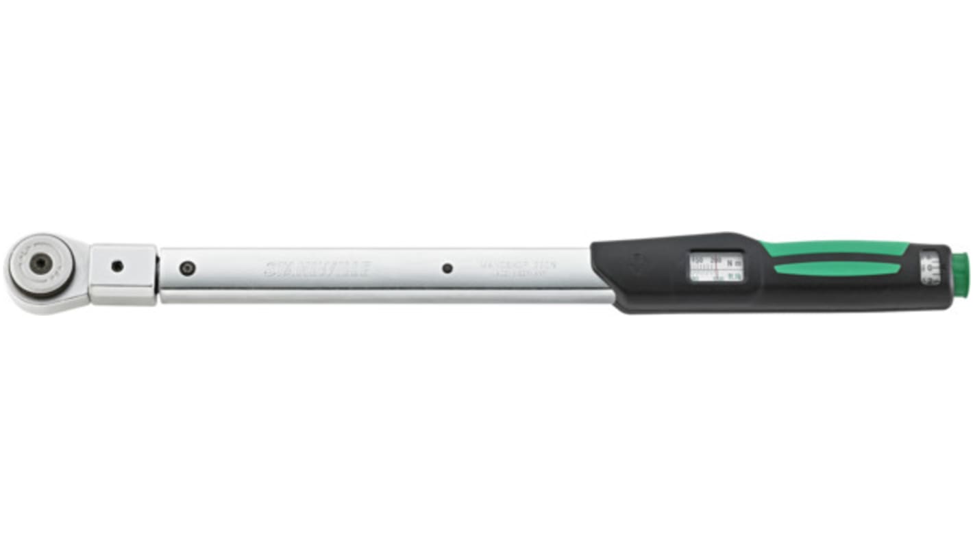 STAHLWILLE 730NR/5FK Click Torque Wrench, 10 → 50Nm, 3/8 in Drive, Round Drive