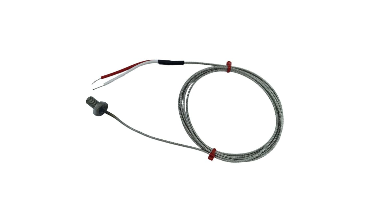 Termopar tipo K RS PRO, Ø sonda 10mm x 25mm, temp. máx +250°C, cable de 2m, conexión Extremo de cable pelado