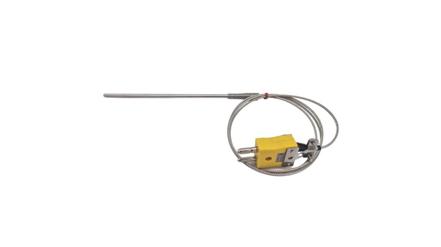 RS PRO Type K Heavy Duty Thermocouple 150mm Length, 4.5mm Diameter, -60°C → +350°C