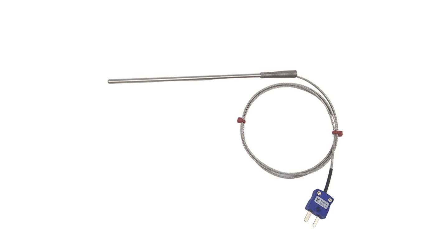 RS PRO Type K Heavy Duty Thermocouple 150mm Length, 4.5mm Diameter, -60°C → +350°C