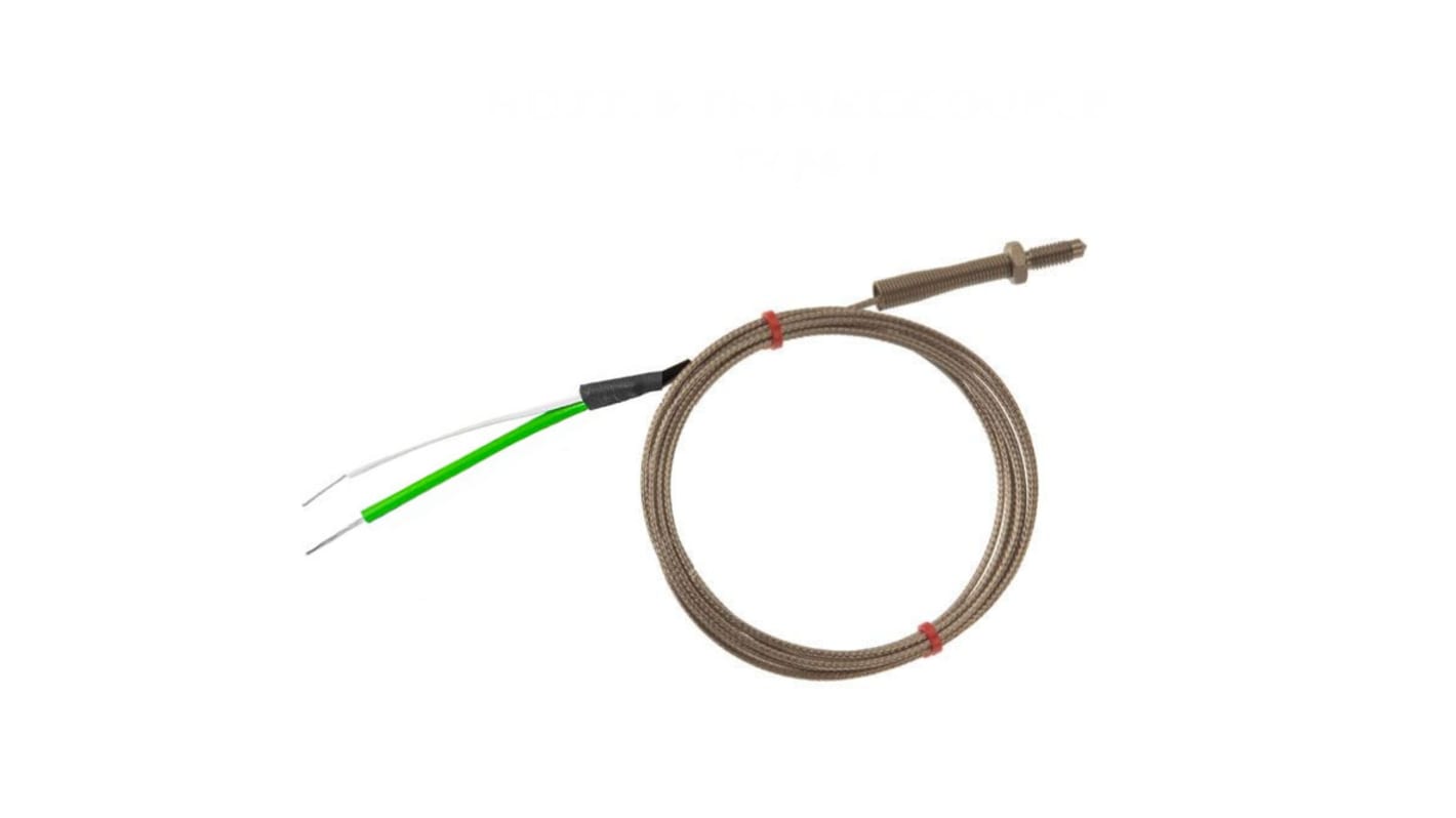 Thermocouple pour buse RS PRO type K Ø M6 x 1mm, L 1m, +350°C max à Raccord dénudé