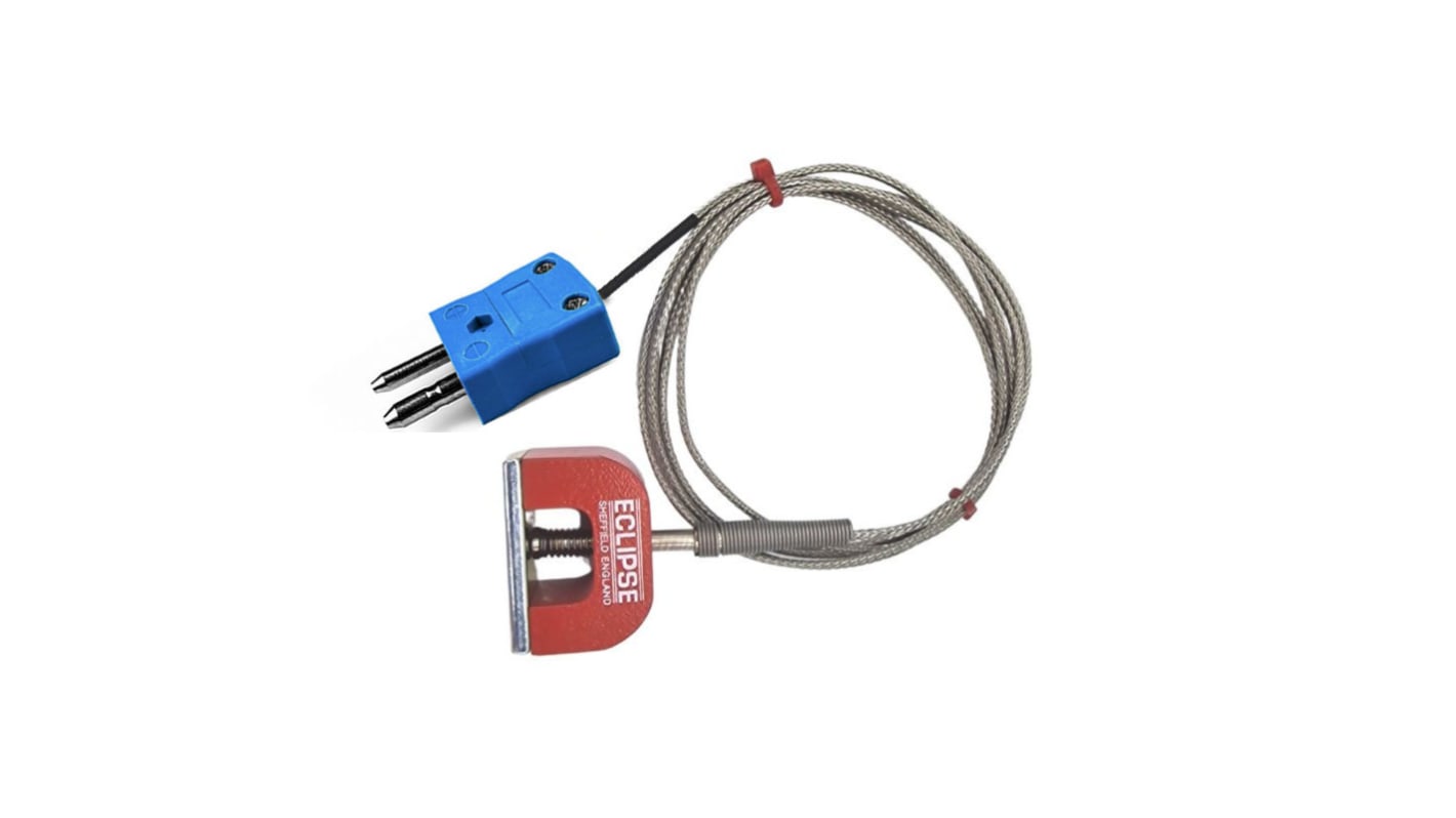 RS PRO Type K Horseshoe Magnet Thermocouple 1.5m Length, 25mm Diameter, -50°C → +250°C