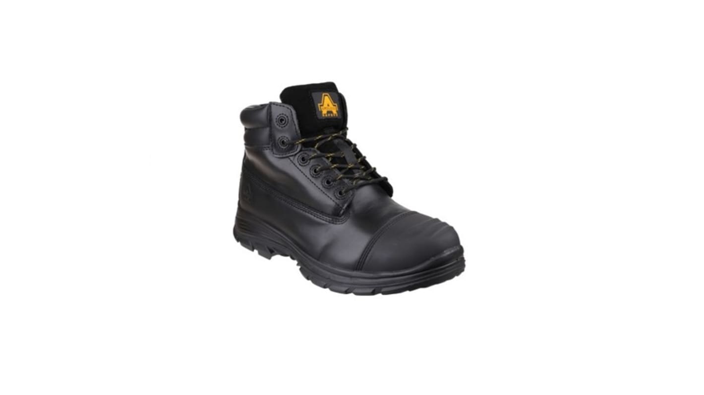 Amblers FS301 Black Steel Toe Capped Men's Safety Boot, UK 9, EU 44