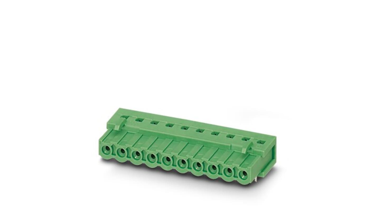 Conector macho para PCB Ángulo de 90° Phoenix Contact serie IC de 2 vías, 1 fila, paso 5.08mm