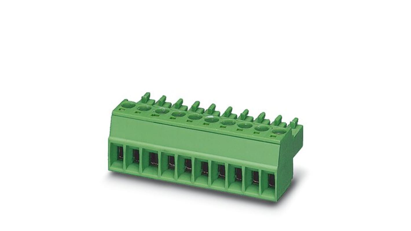 Phoenix Contact 3.81mm Pitch 3 Way Pluggable Terminal Block, PCB Mount, Screw Termination