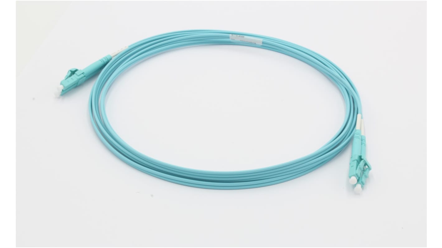 Molex LWL-Kabel 2m OM3 2-Fasern Hellblau LC LC 50/125μm