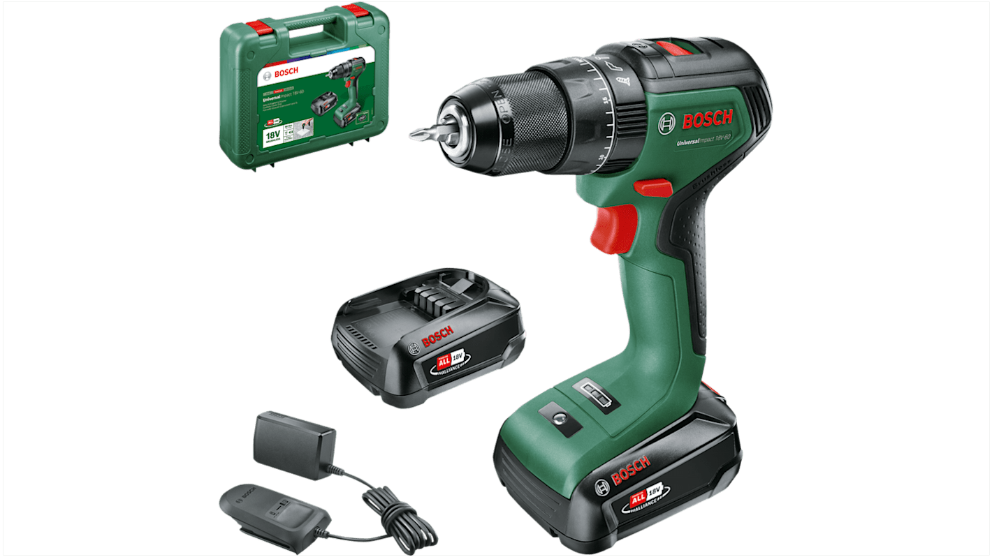 0.603.9D7.170 Bosch Keyless 18V Cordless Hammer Drill LiIon