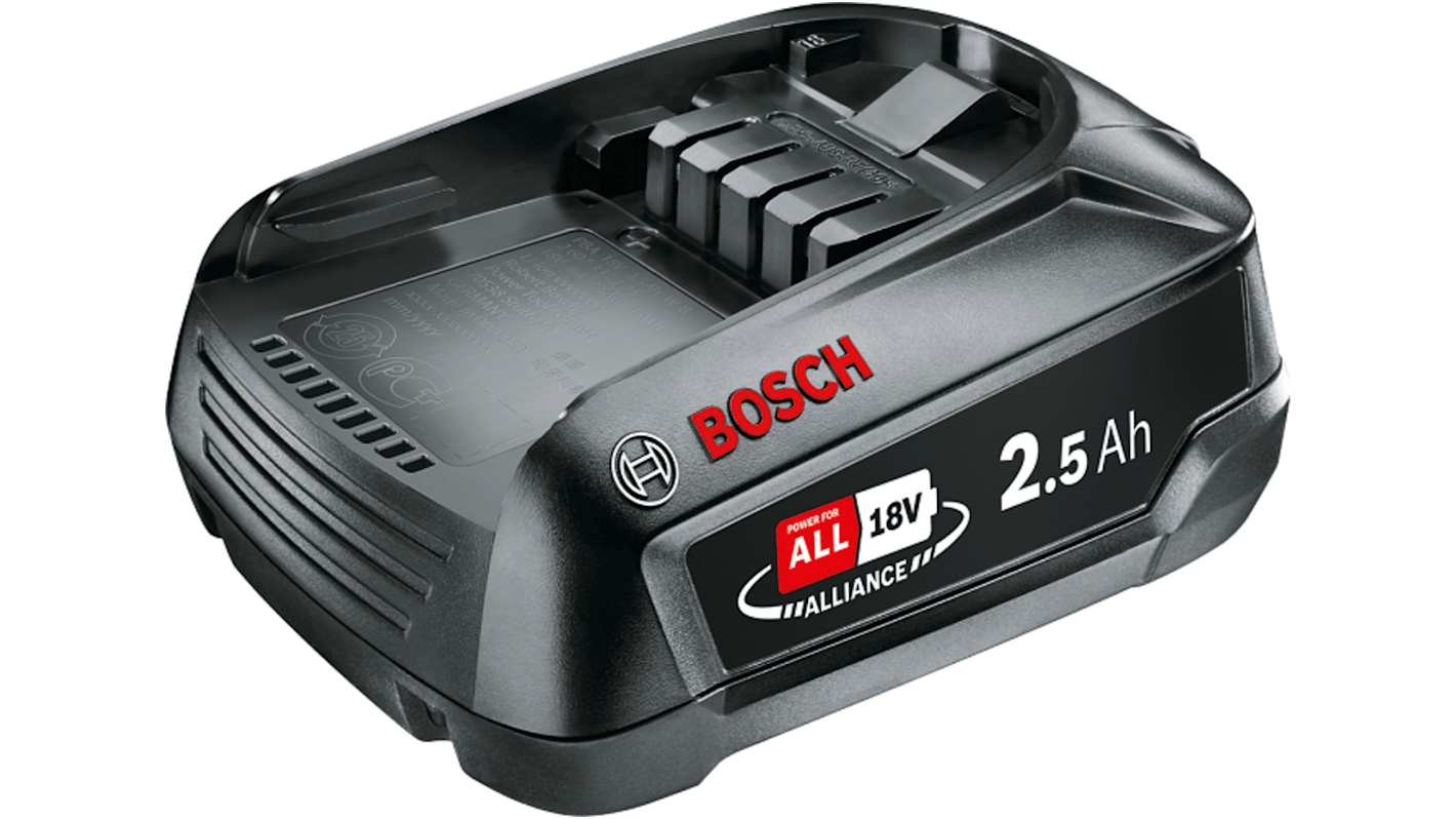 Bosch 18V Lithium-Ion Rechargeable Battery, 2.5Ah