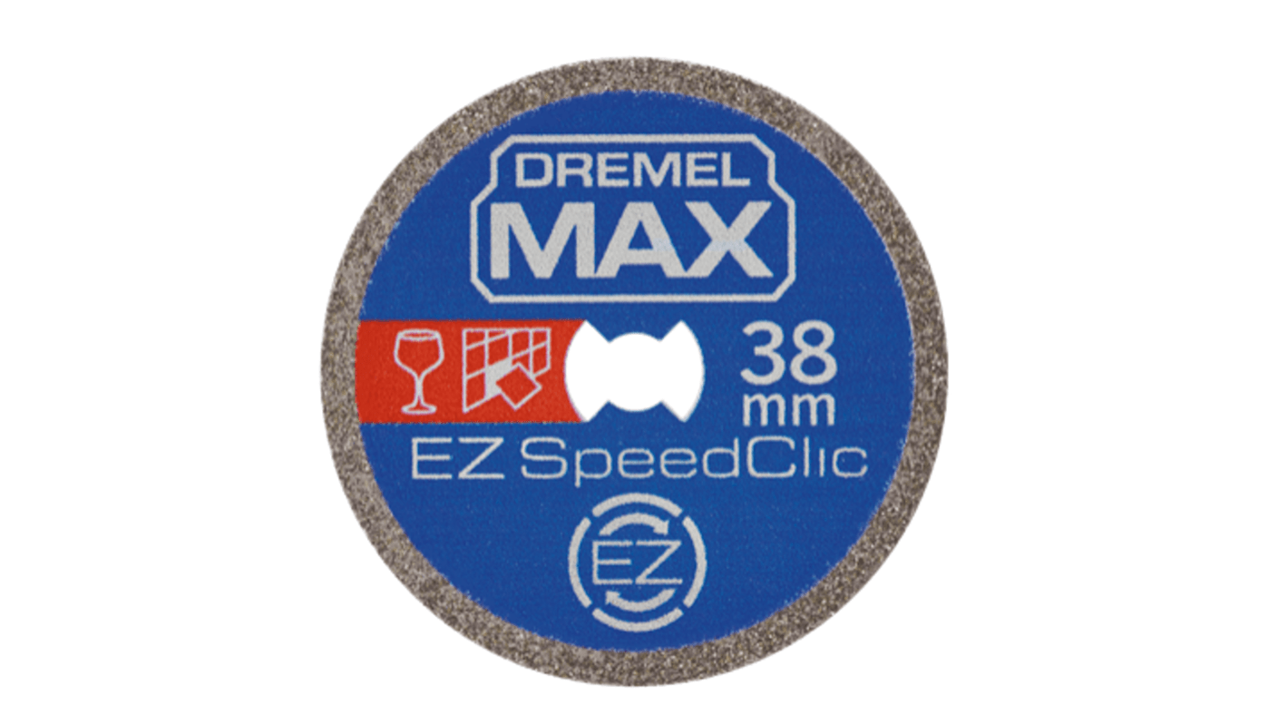 Bosch Dremel Max Diamond Cutting Disc, 38mm x 1mm Thick, SC545DM, 1 in pack