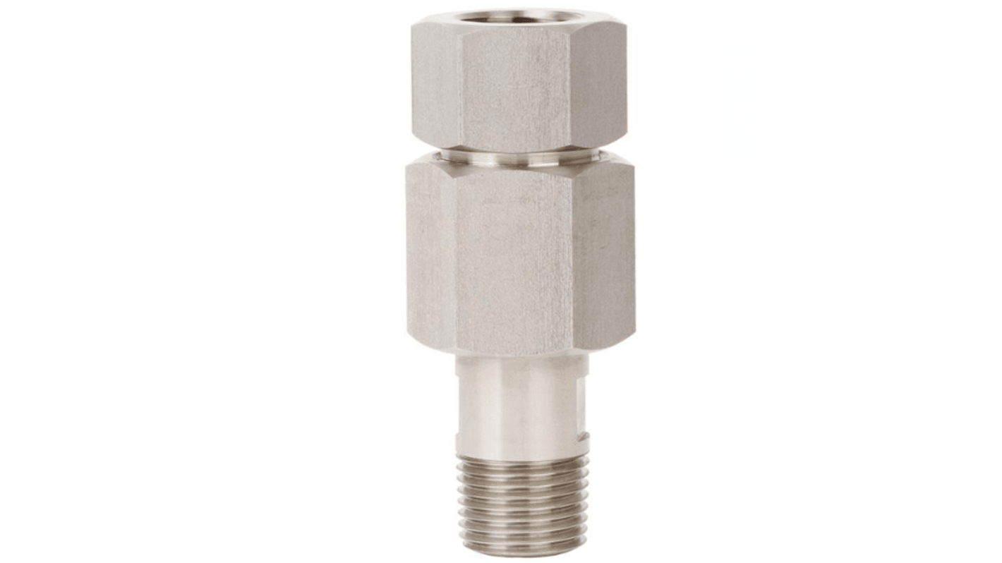 WIKA Hydraulic Union Straight Threaded Adaptor G 1/2 Male to G 1/2 Female, 11036672