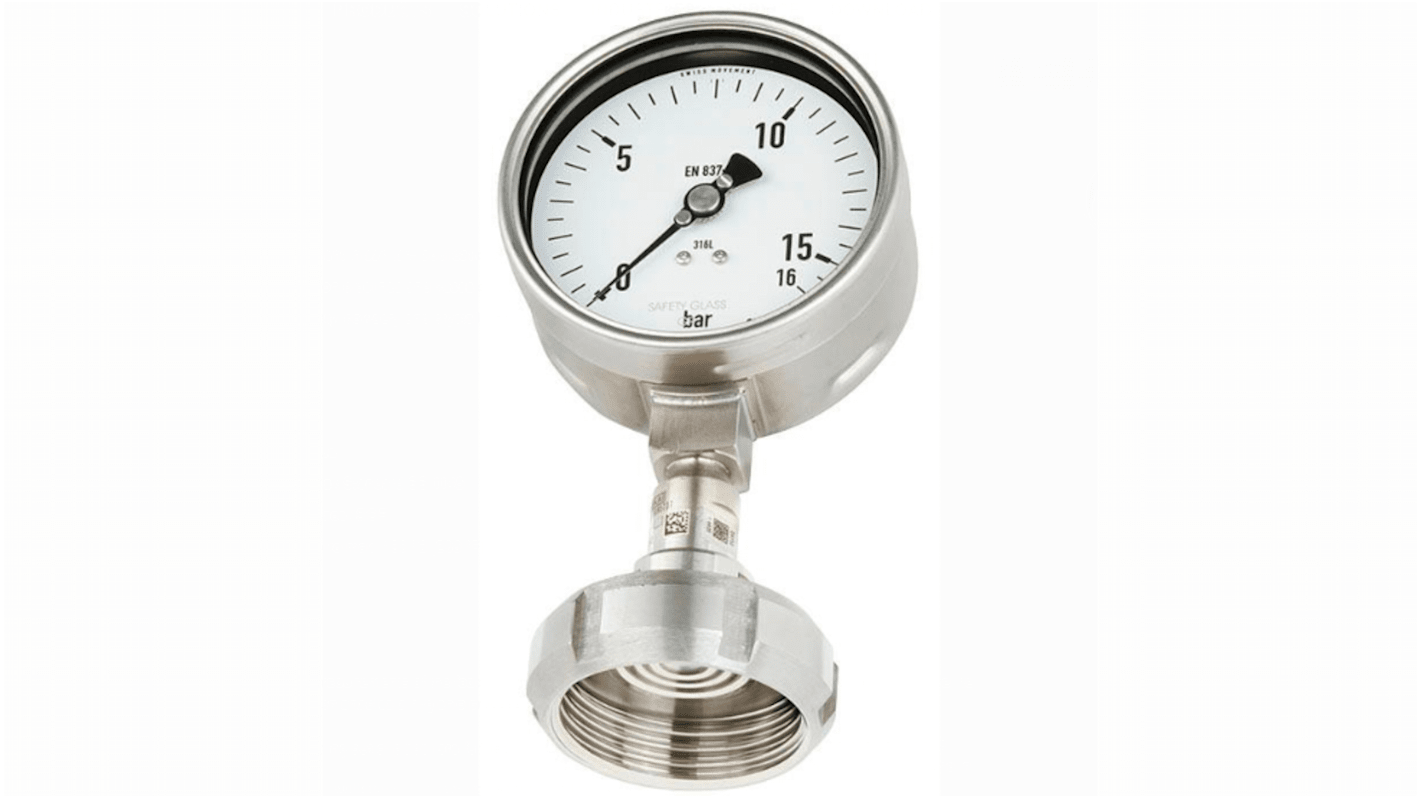 WIKA DN 51 Analogue Pressure Gauge 4bar Bottom Entry, 48777292, 0bar min.