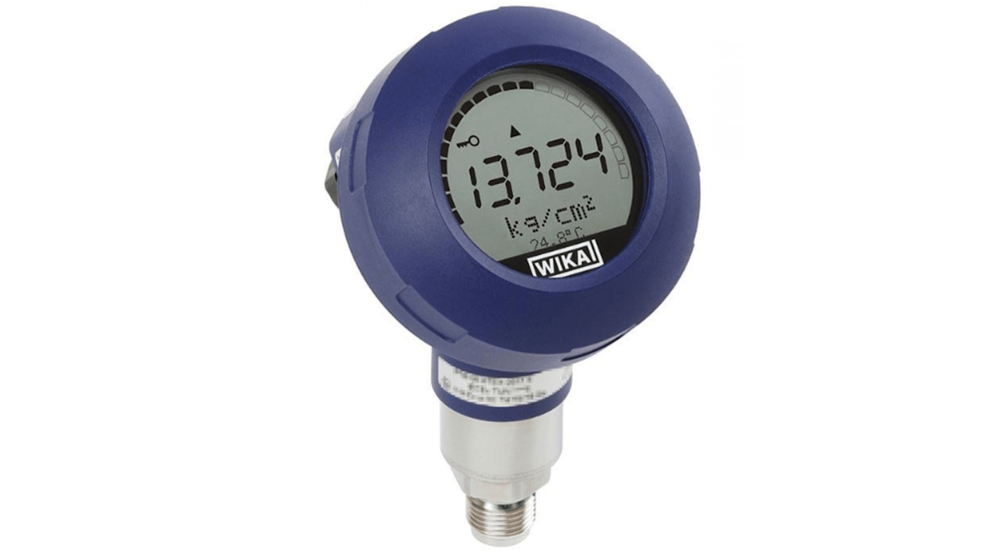 WIKA UPT-20 Series Gauge Pressure Sensor, 0bar Min, 16bar Max, Gauge Reading