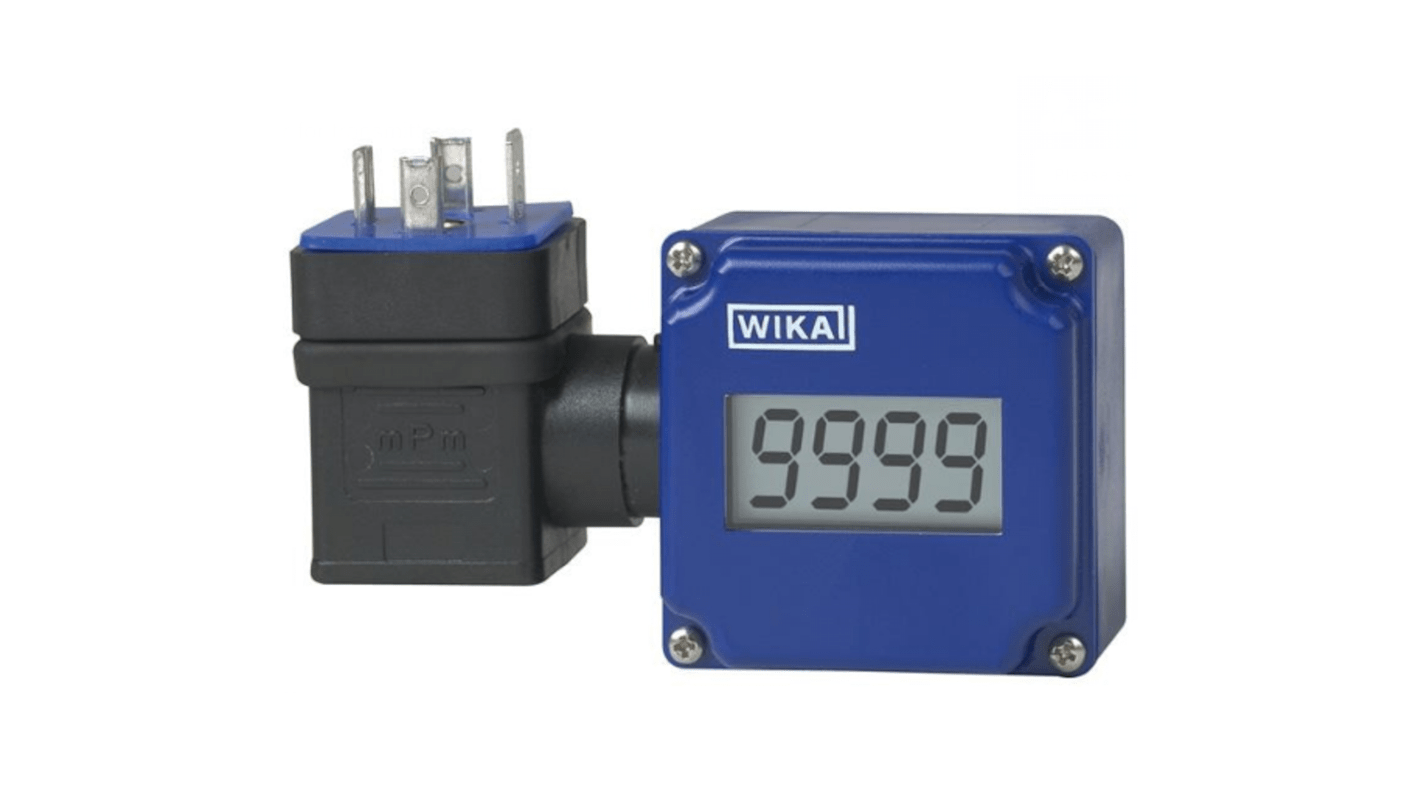 WIKA Hydraulic Pressure Indicator 7148512, 4 → 20mA, L-Plug Connection Type