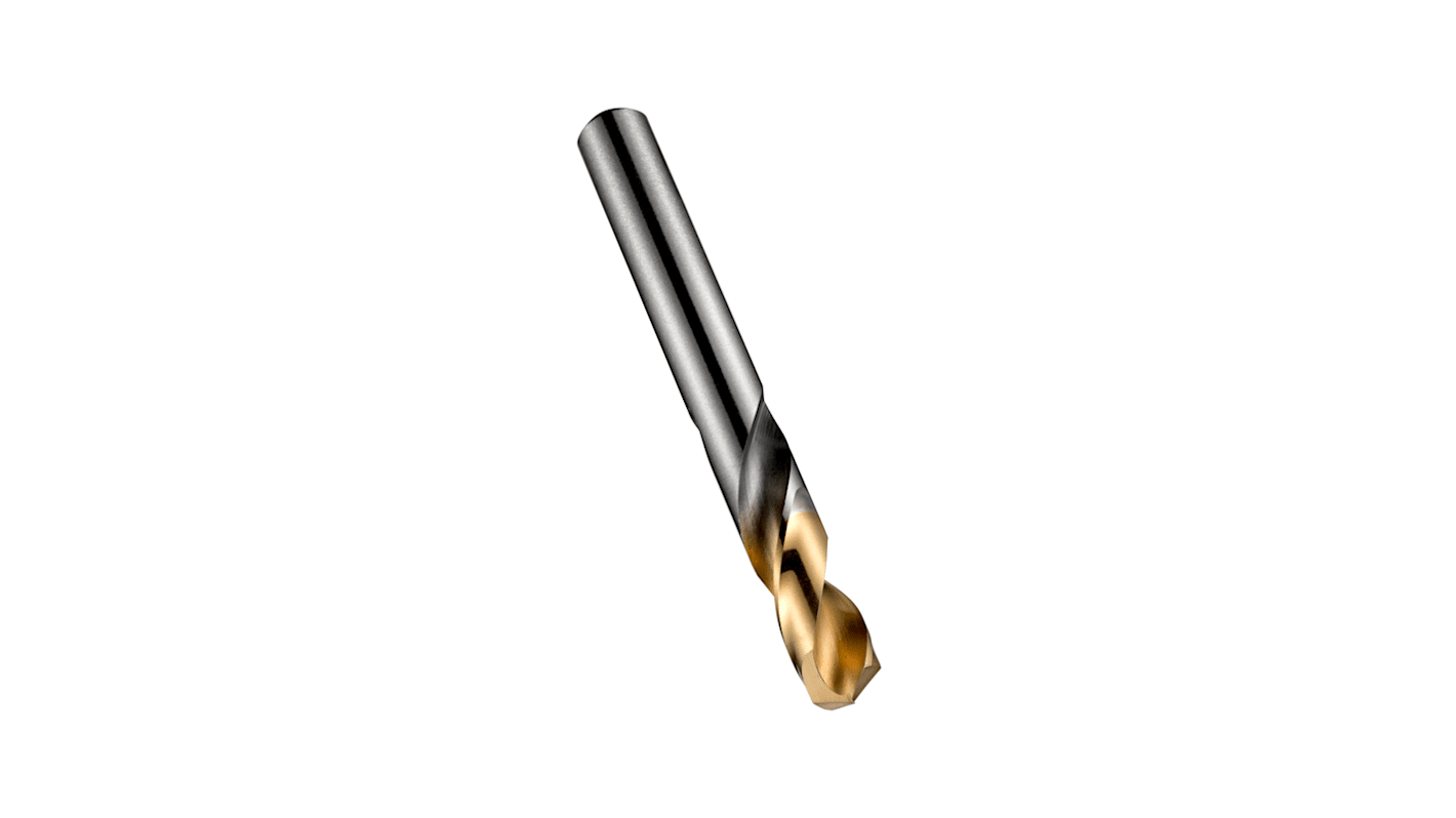 Dormer A022 Series HSS Stub Drill, 10.5mm Diameter, 89 mm Overall