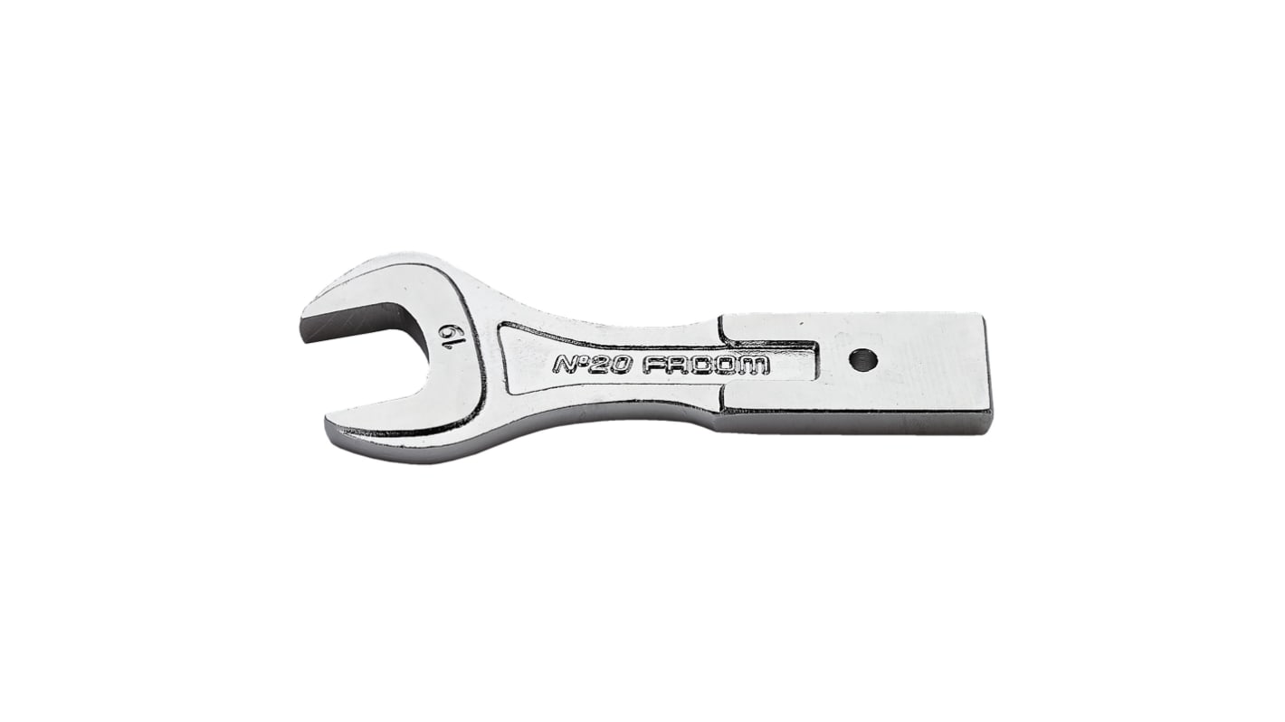 Facom 20 Series Crow Foot Spanner Head, 30, 20 x 7mm Insert, Chrome Finish