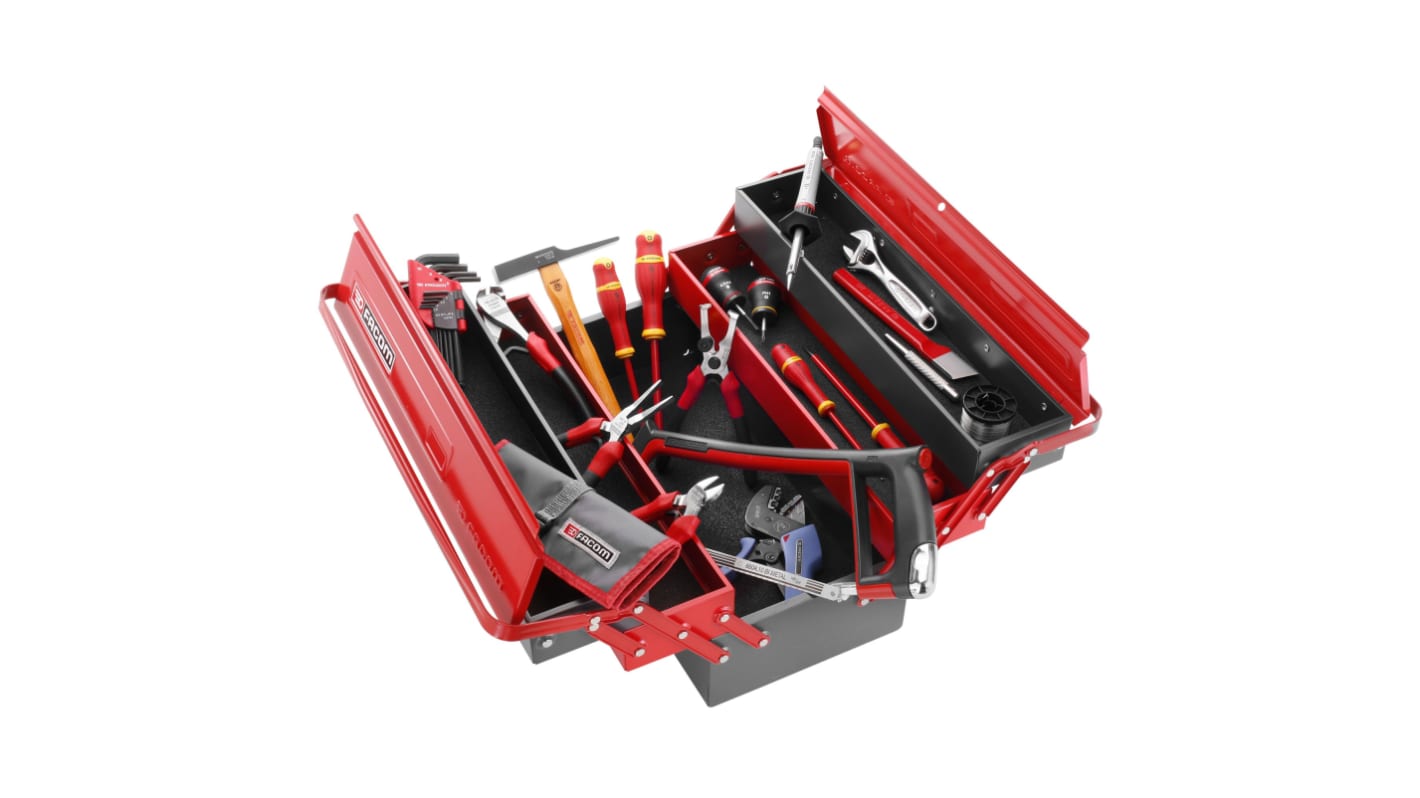 Kit de herramientas Facom, Caja de 59 piezas, para electricistas