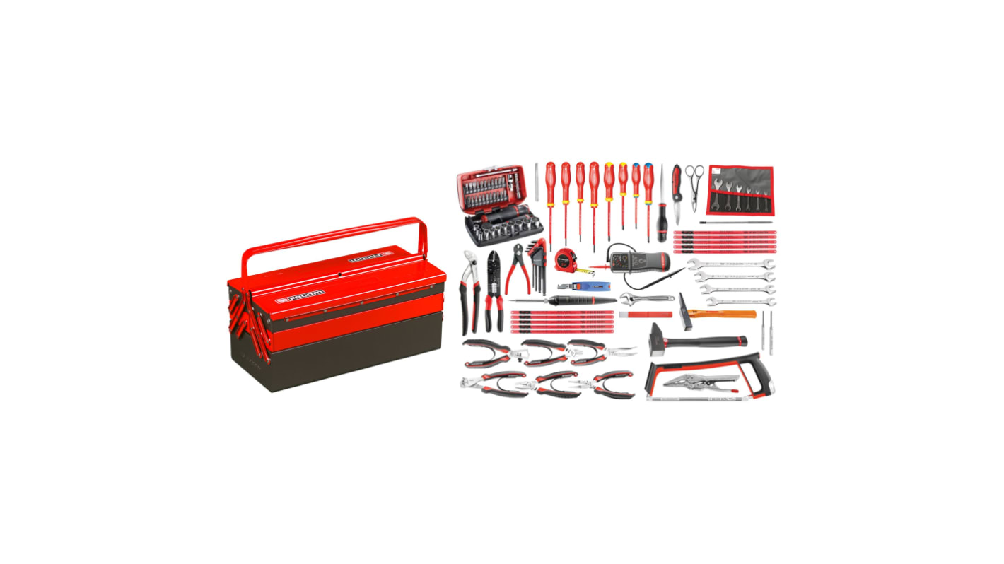 Facom 101 Piece Electrician's Tool Kit Tool Kit with Box