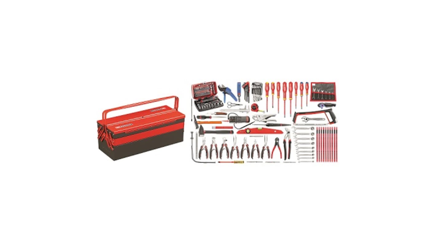 Facom 120 Piece Electrician Tool Kit with Box