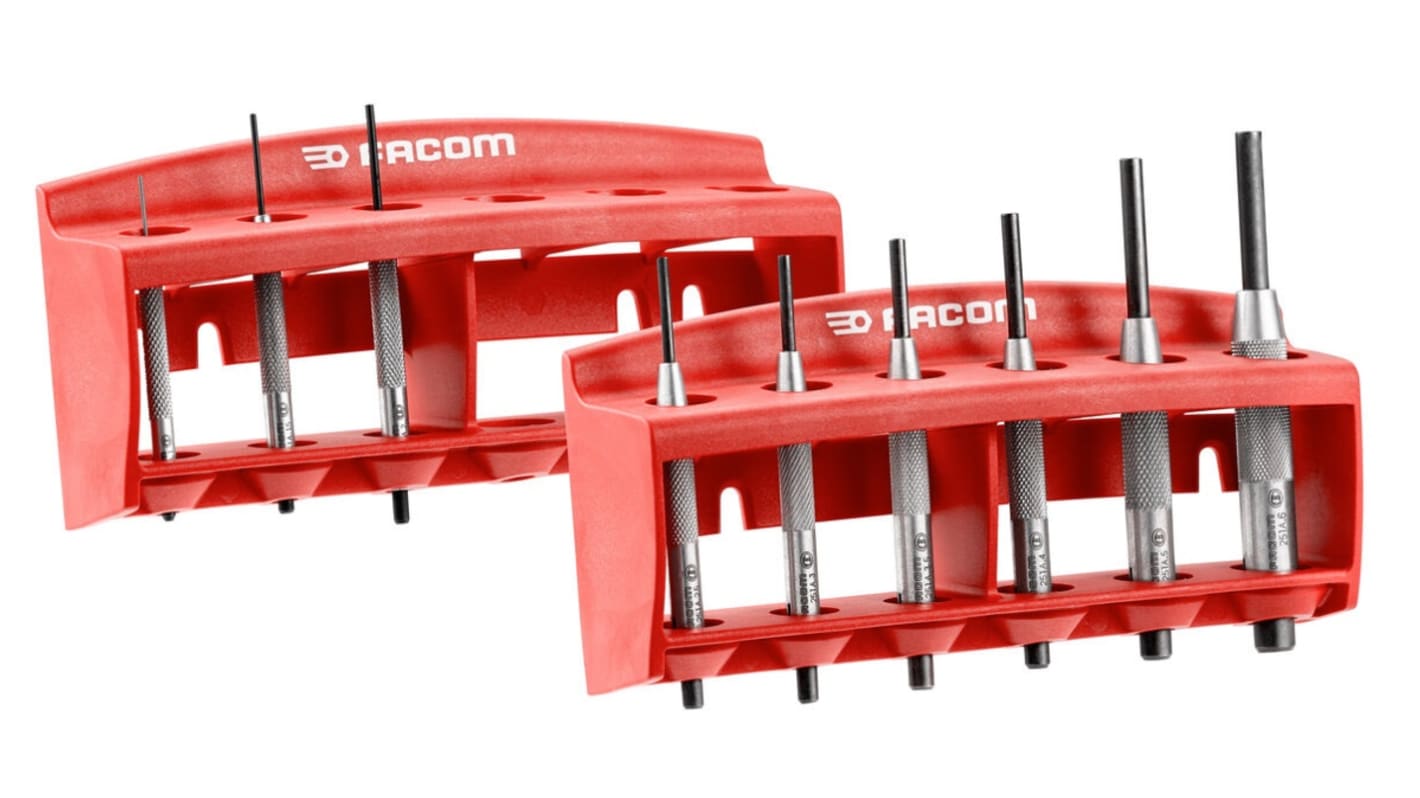 Facom 7-Piece Punch Set, Drift Punch, 180 mm Overall