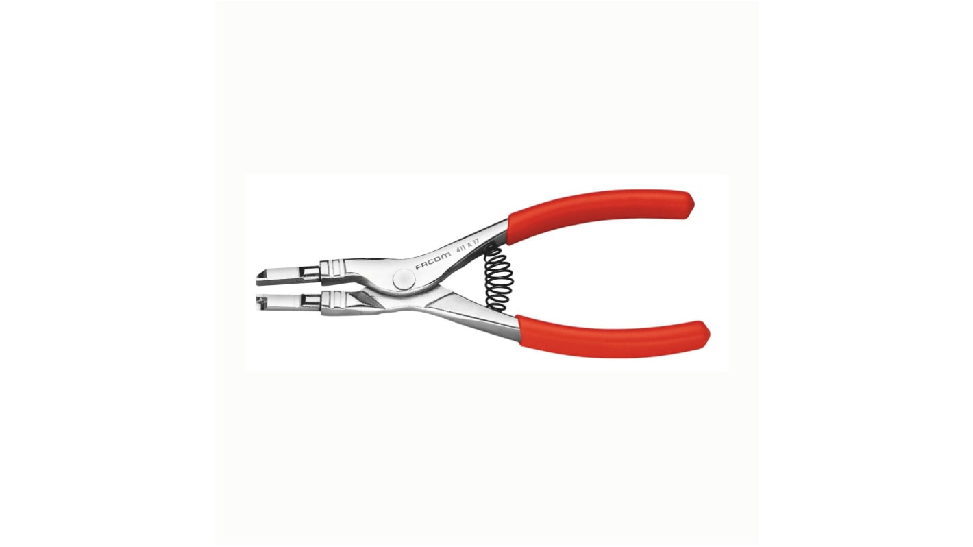 Facom 411A.20 Snap Ring Pliers, 190 mm Overall, Straight Tip