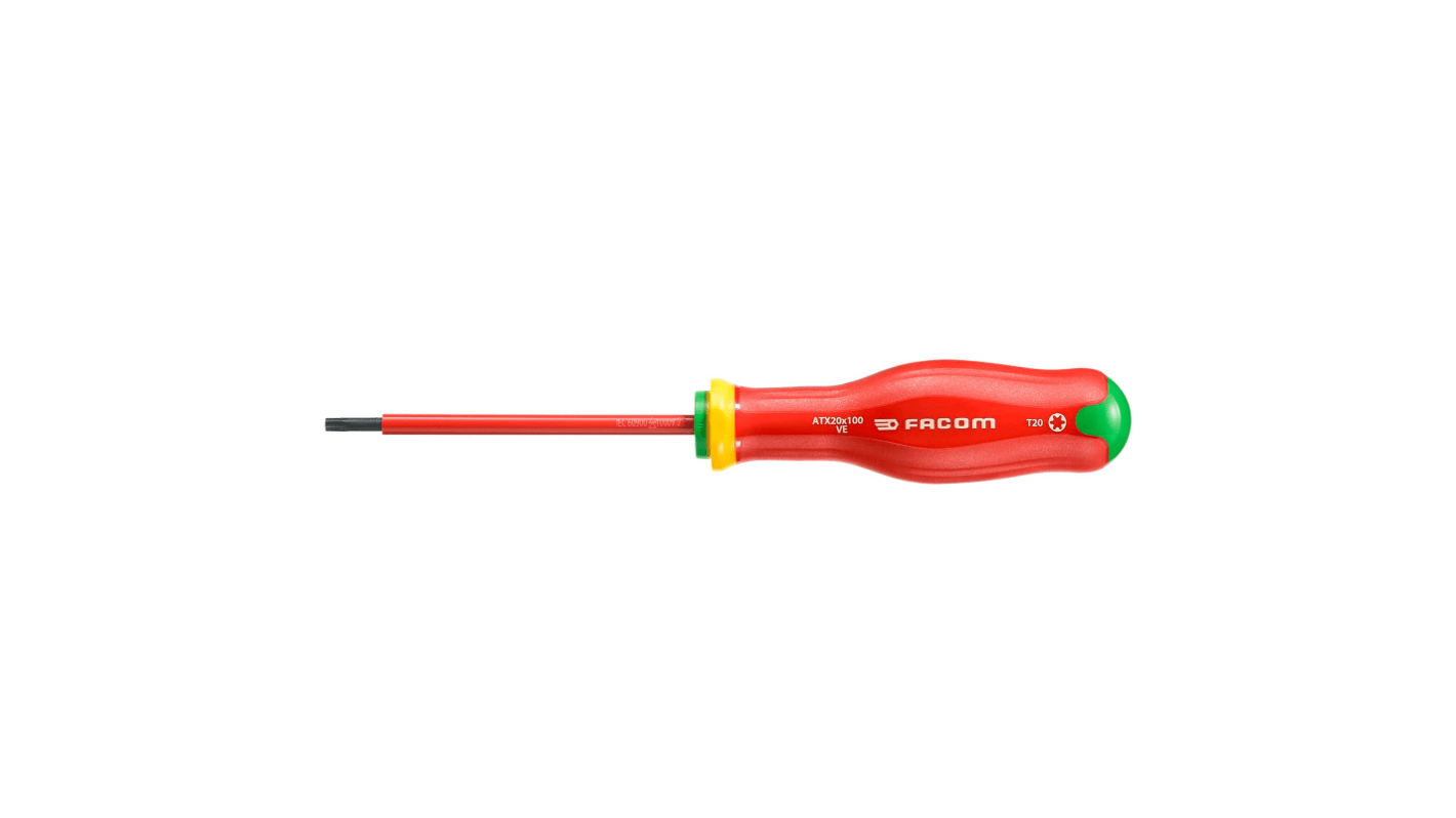 Facom Torx  Screwdriver, T20 Tip, VDE/1000V