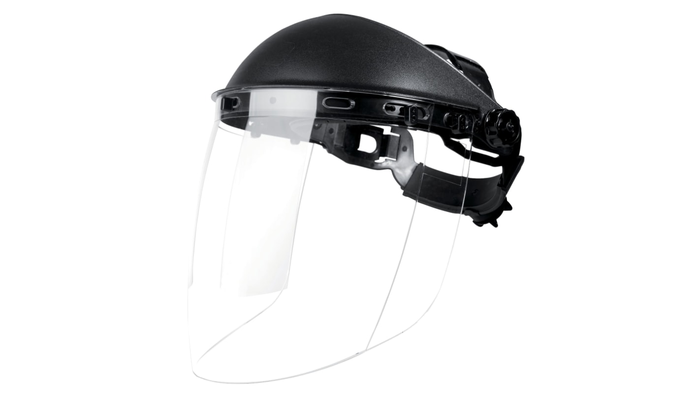 Facom Clear Flip Up Visor with Head Guard , Resistant To Flying Particles