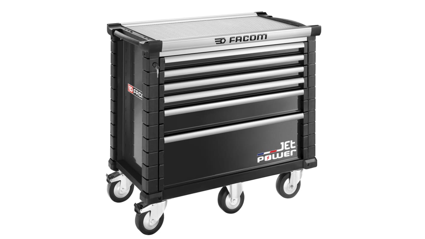 JET.6NM5APOWER 6 drawer Aluminium Wheeled Tool 1.02m x
