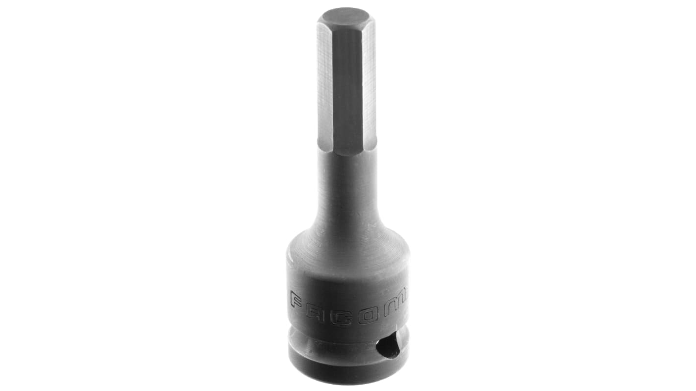 Bussola a impatto Facom, presa Bussola con punta a percussione 10mm, attacco , attacco esagonale 1/2 poll., L. 79 mm