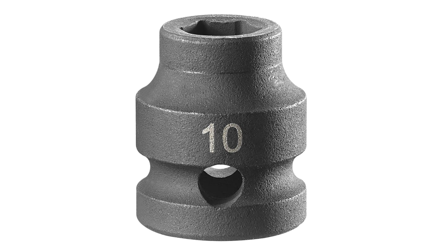 Facom 10mm, 1/2 in Drive Impact Socket, 17 mm length