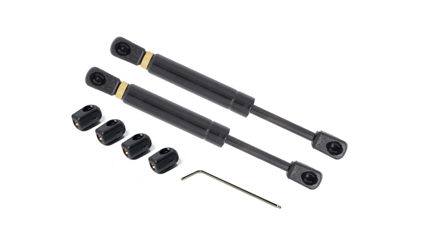 RS PRO Steel Gas Strut, with Ball & Socket Joint, 300mm Extended Length