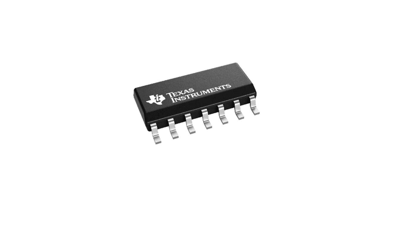 LM324PW Texas Instruments, Quad, Op Amps Rail to Rail Input, 1.2MHz, 32 V, 14-Pin TSSOP