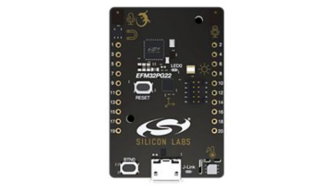 Vývojový nástroj pro mikrokontroléry, EFM32PG22, Vývojová sada, ARM Cortex M33, PG22 Dev Kit, Vývojová a vyhodnocovací