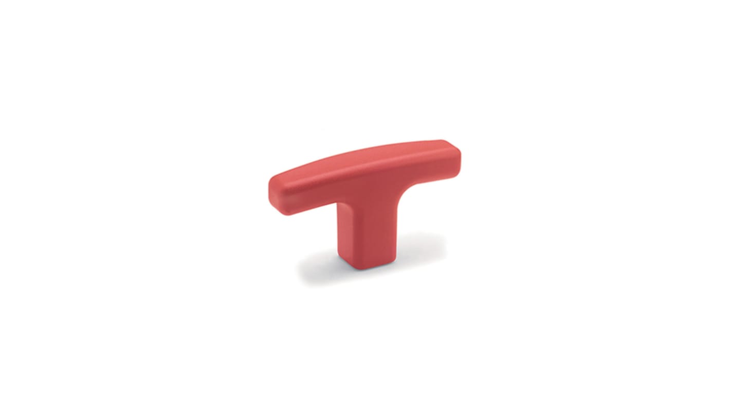 Elesa Matt Red PA Handle 28 mm Height, 13mm Width, 41mm Length