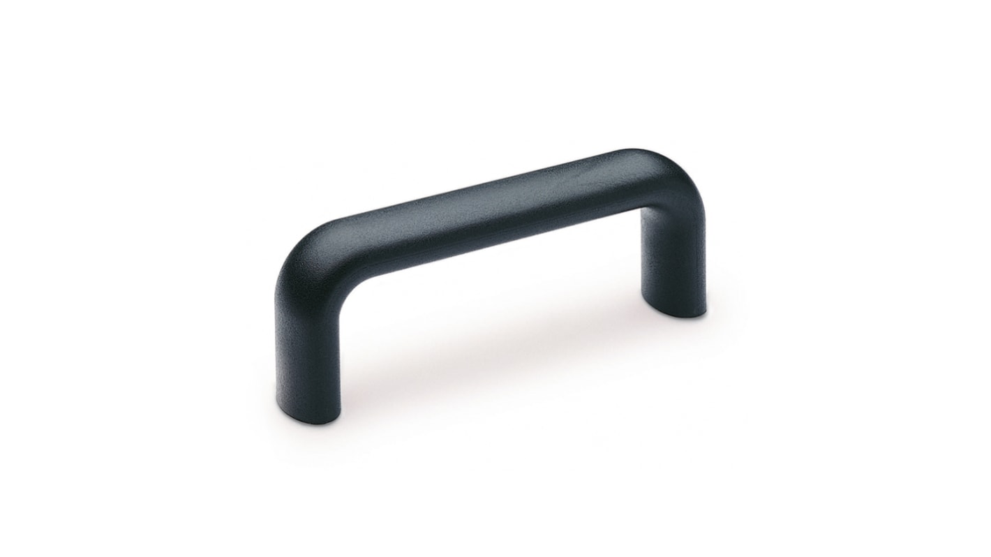 Elesa Matt Black Polypropylene Handle 44 mm Height, 23mm Width, 100mm Length