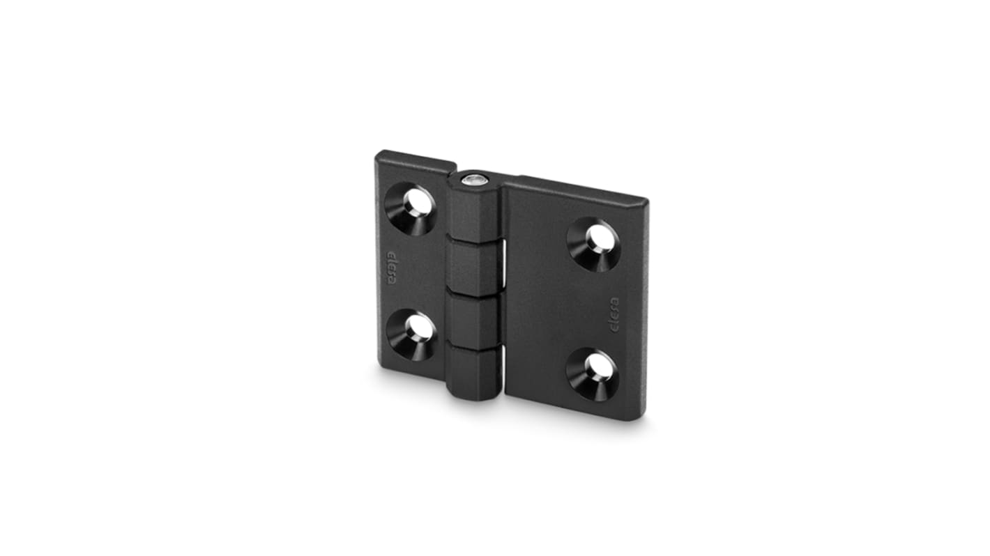 Elesa PA Butt Hinge with a Fixed Pin, Screw Fixing, 60mm x 90mm x 15mm