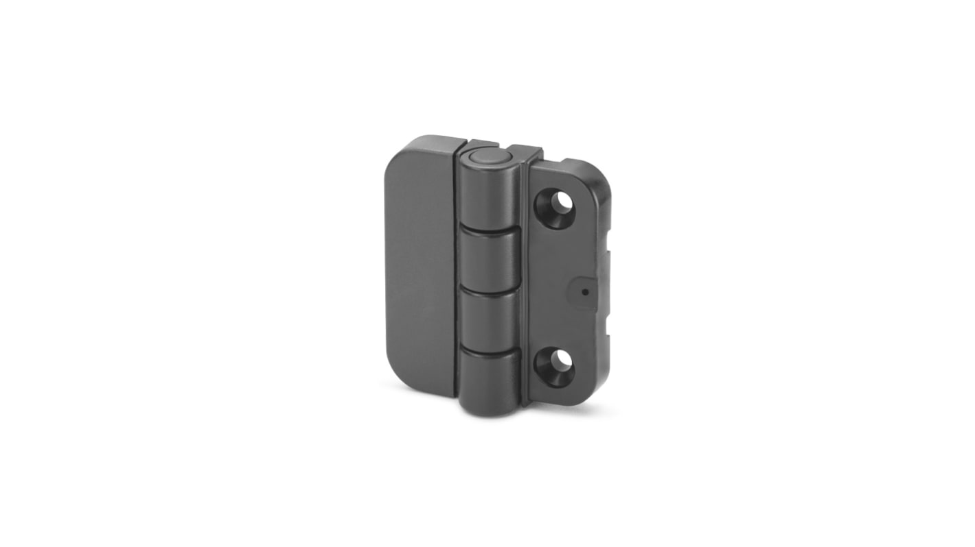 426331C9 Elesa POM Butt Hinge with a Plastic Pin, Screw Fixing, 50mm