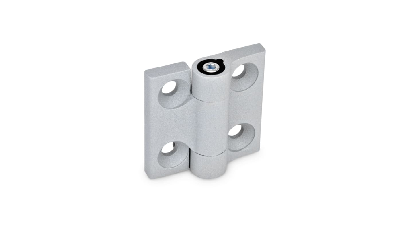 Elesa Zinc Alloy Friction Hinge with a Plastic Pin, Screw Fixing, 50mm x 50mm x 15.5mm