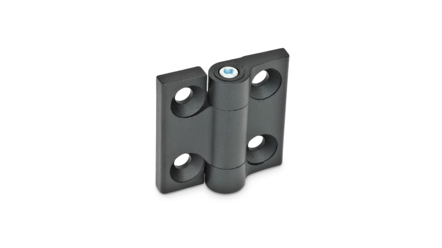 Elesa Zinc Alloy Friction Hinge with a Plastic Pin, Screw Fixing, 50mm x 50mm x 15.5mm