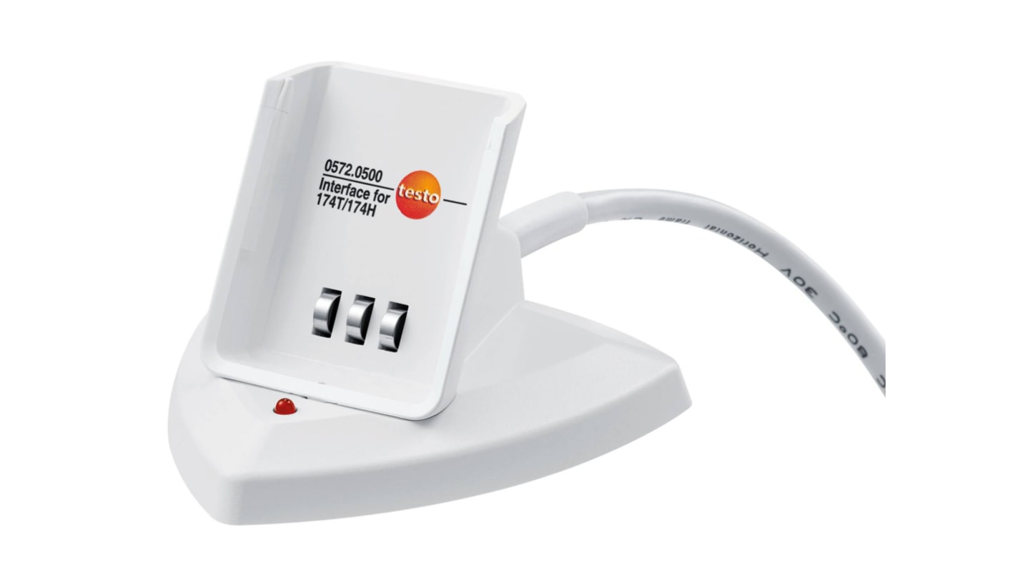 Testo Temperatursensor til datalogger, For Programmering og aflæsning af loggere Testo 174T og Testo 174H, 0572 0500