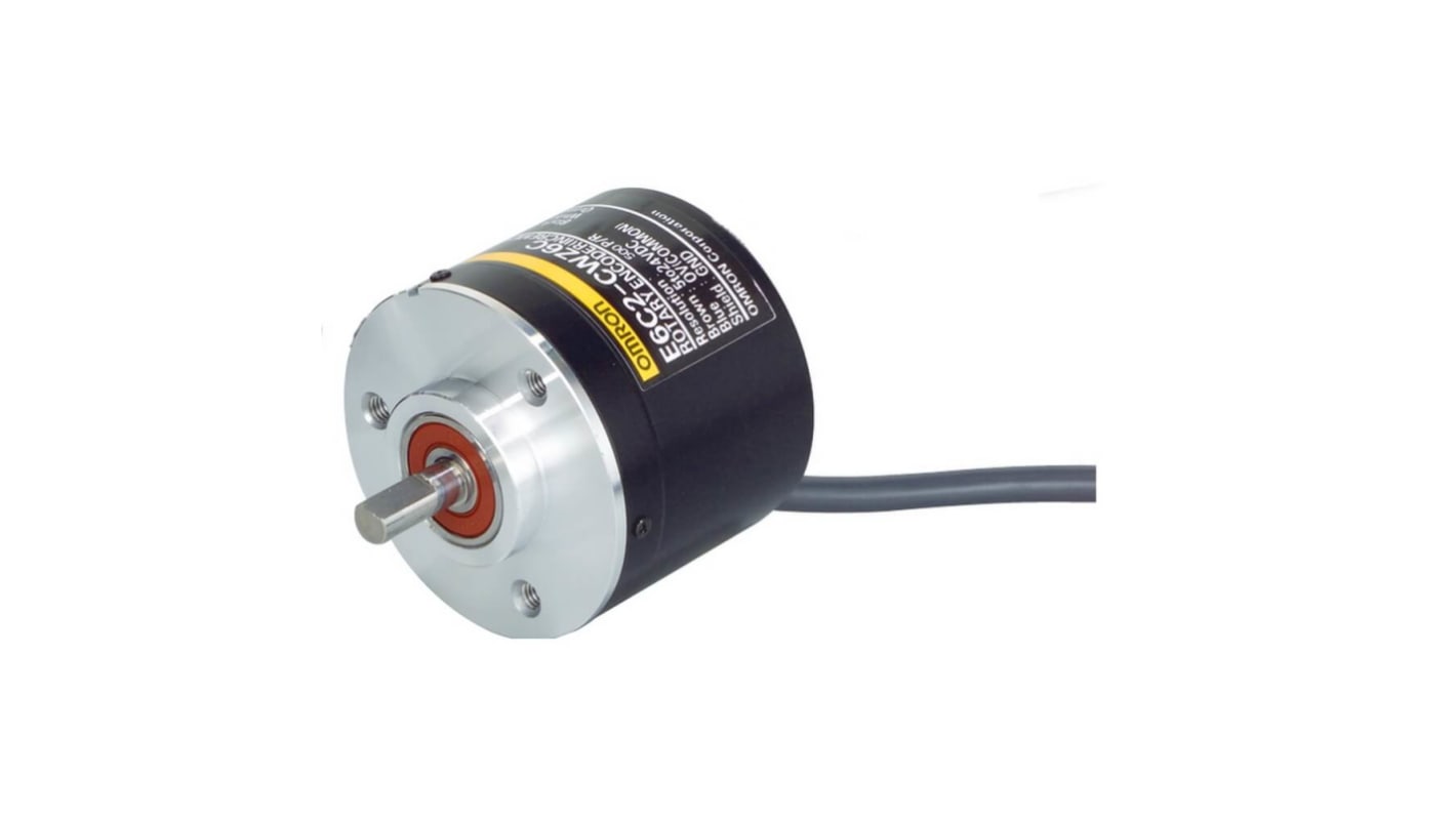 Omron 2000 Pulse Incremental Mechanical Rotary Encoder with a 50 mm Flat Shaft, Servo Mount